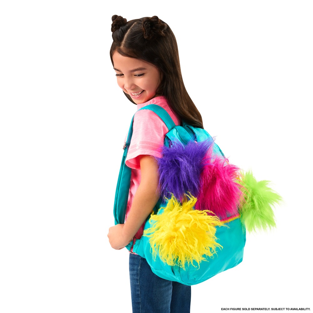 Trolls 3: Zusammenhalten – Regenbogen-Pompons-Schlüsselanhänger-Sortiment
