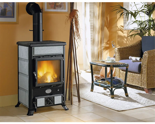Nordica Extraflame Rosella R1 natuursteen houtkachel, 8,8 kW