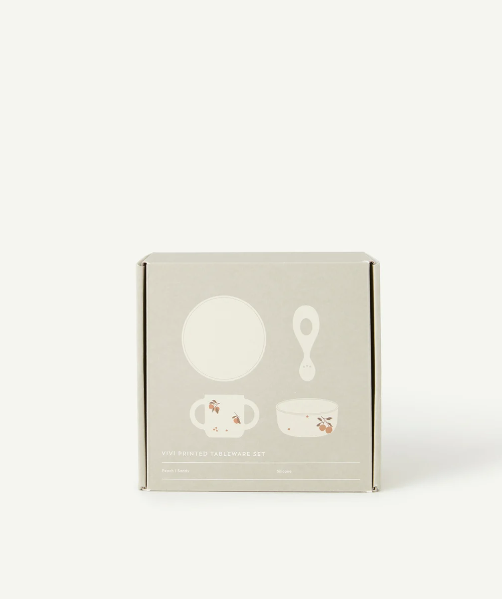 LIEWOODSET DE VAISELLES EN SILICONE MOTIFS PÊCHES