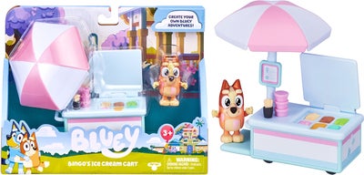 Bluey Iskremvogn Lekesett med Bingo-figur