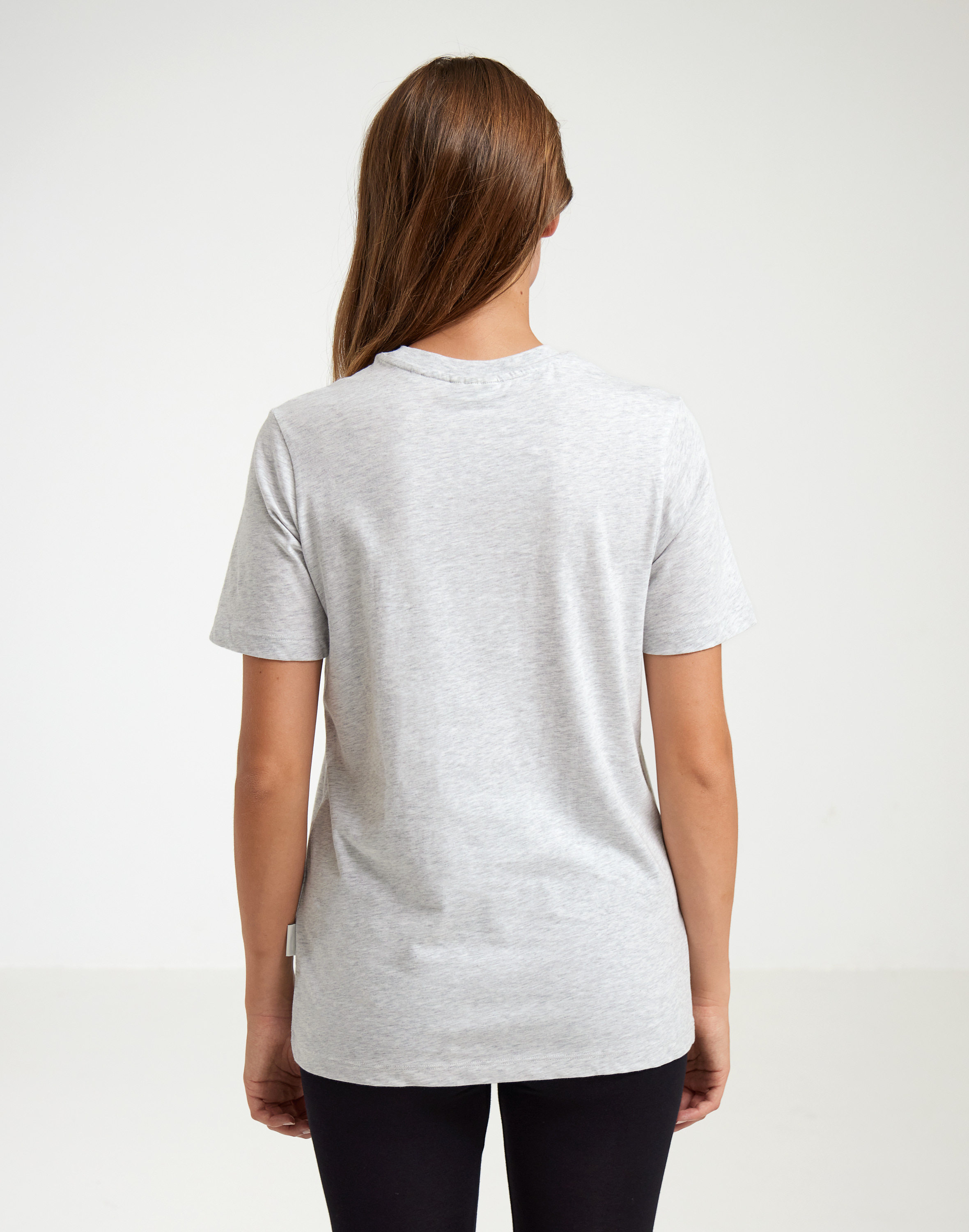 T-shirt van katoen voor dames in Lichtgrijs