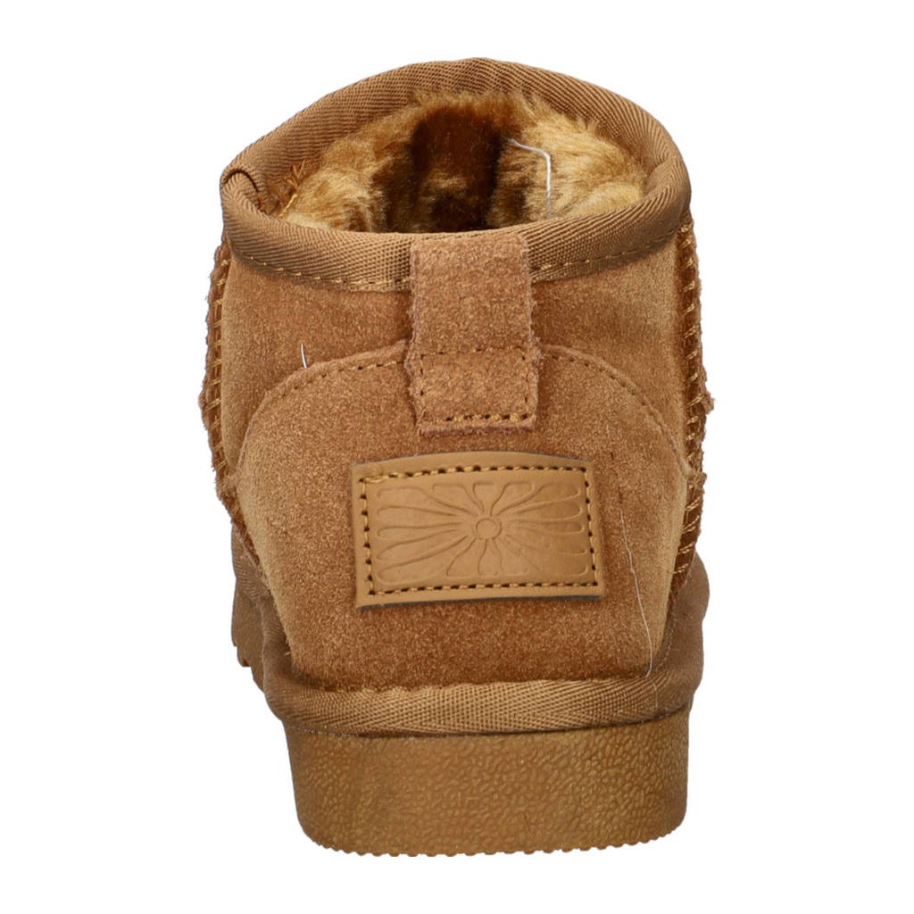 Nelson Kids suède enkelboots cognac