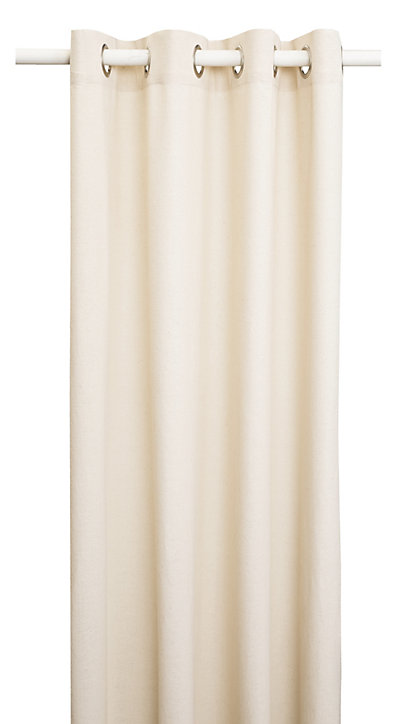 Rideau coton recyclé naturel L.250 x l.135 cm