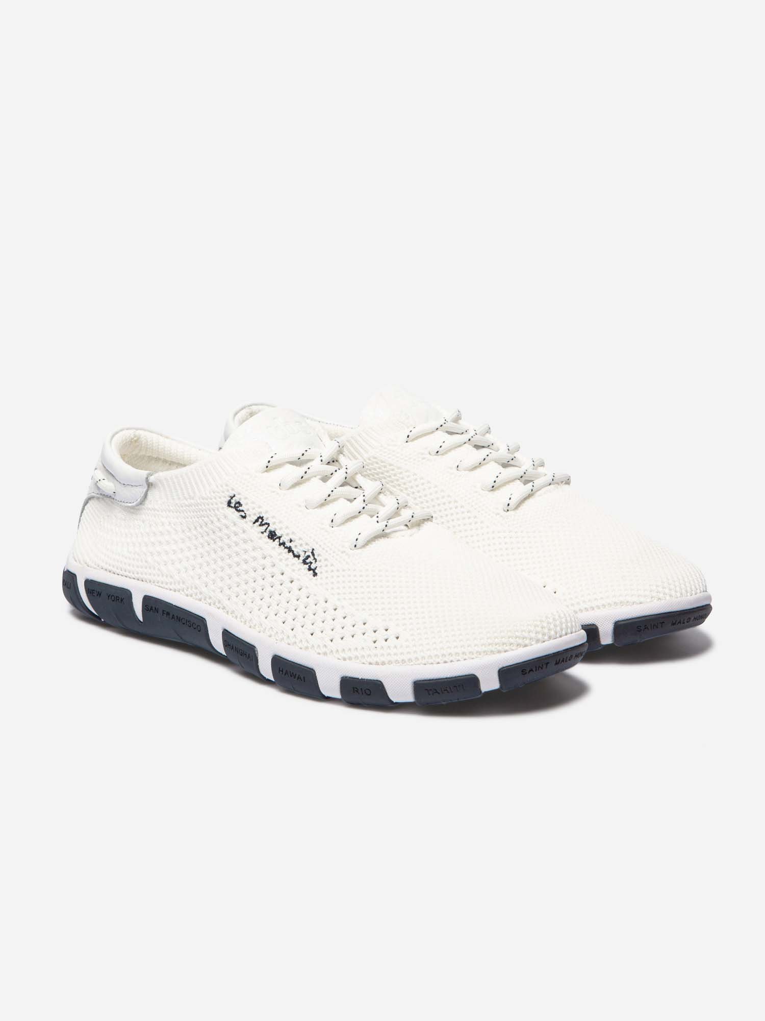 Tennis Femme Textile Recyclé Blanche