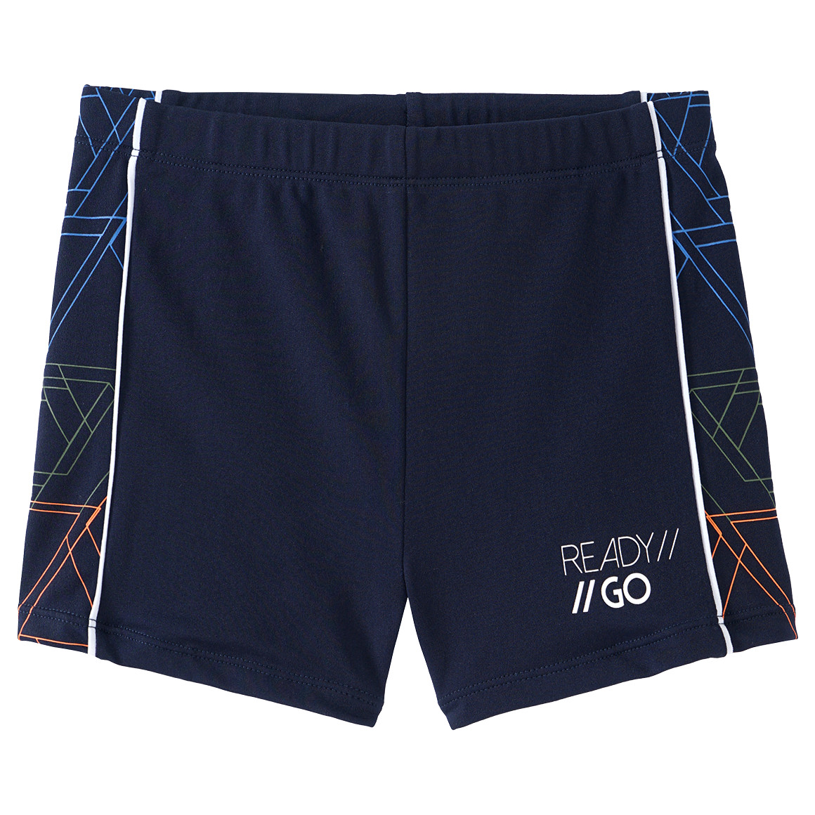 Yigga Jungen Badeshorts mit Schriftzug dunkelblau