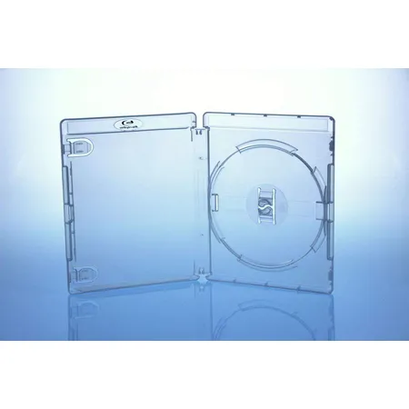 Sauerwald Amaray BluRay Hüllen 15mm 1fach 1er BD Hüllen, transparent klar, 10 Stück