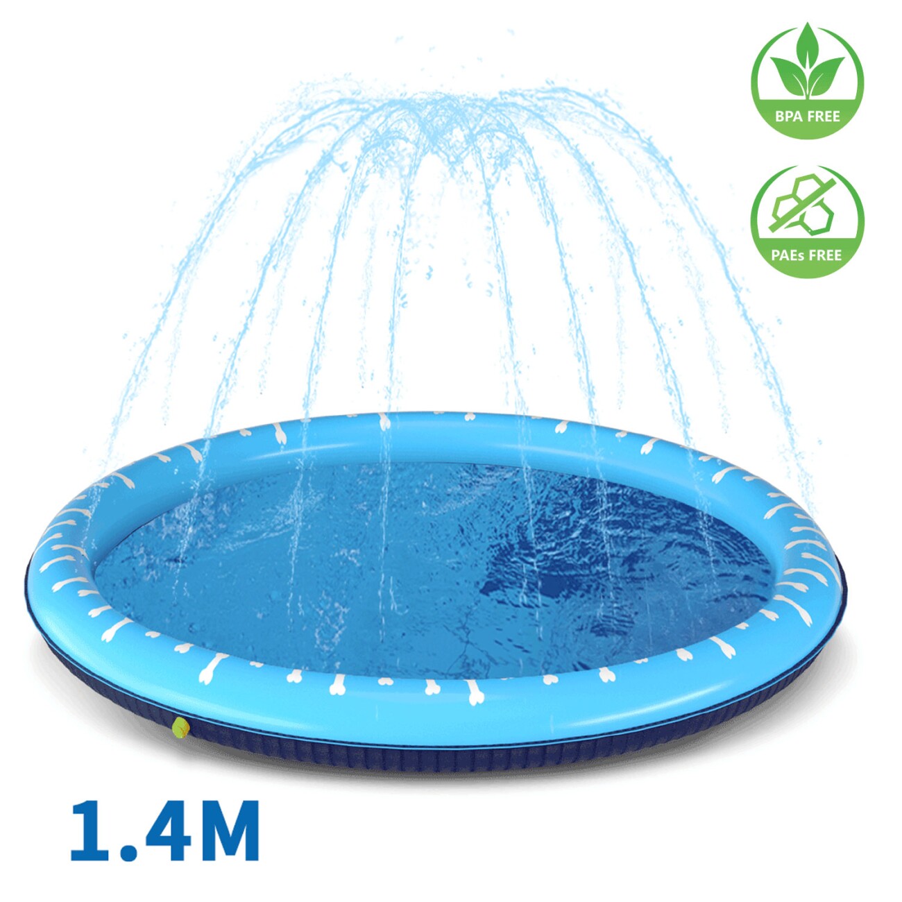 nobleza - Hundepool mit Sprinkler für Hunde 1,4 Meter