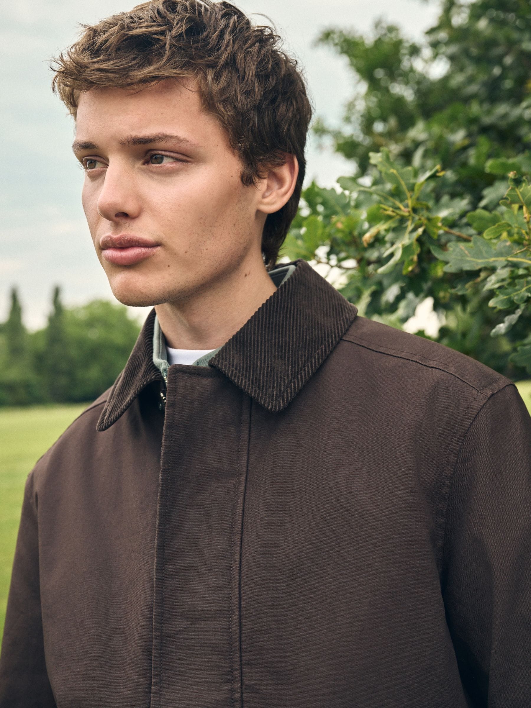 Bruin - Wax Corduroy Collar Barn Jacket