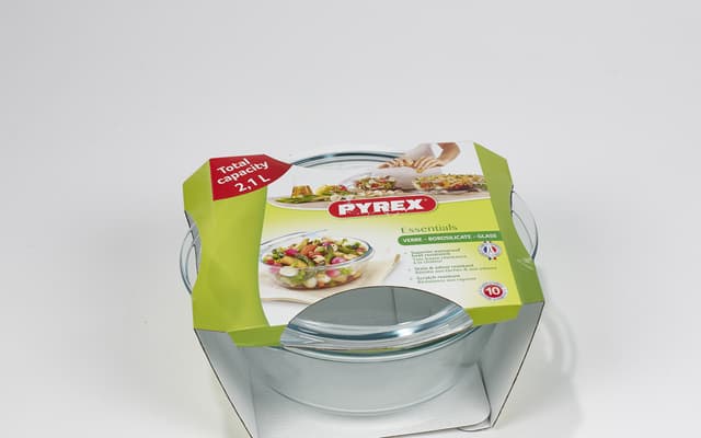 Pyrex Essentials Gryde med låg 2,1 liter Klar