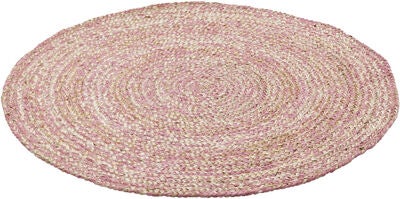 KidsDepot Jute Gulvteppe 110, Pink