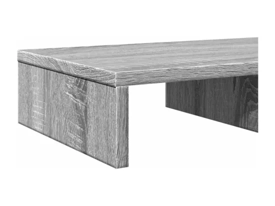Support de moniteur sonoma gris 50x27x10 cm bois d'ingénierie