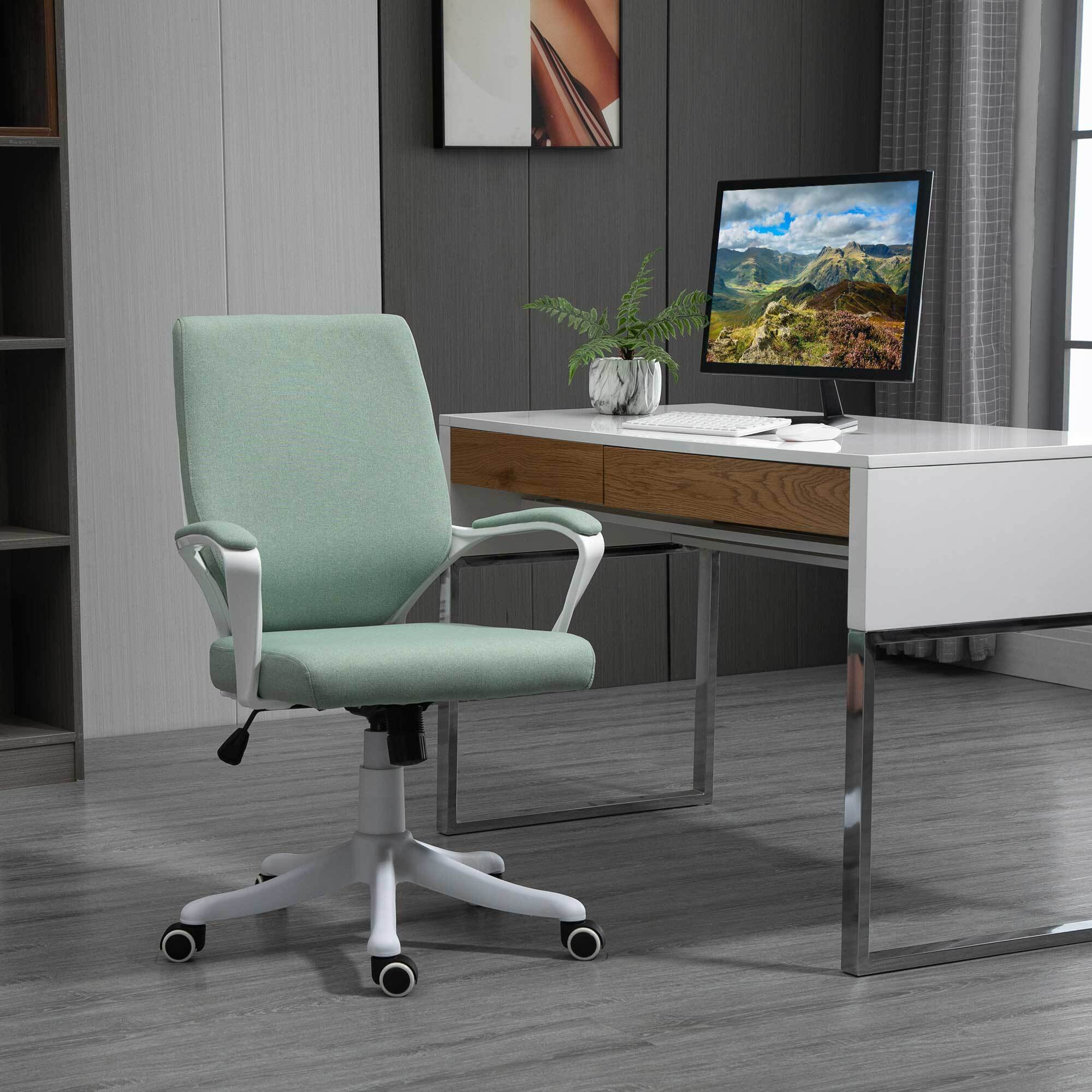 Vinsetto Bürostuhl ergonomisches liniendesign, weiche Polsterung 62 x 69 x 92-102 cm (BxTxH)