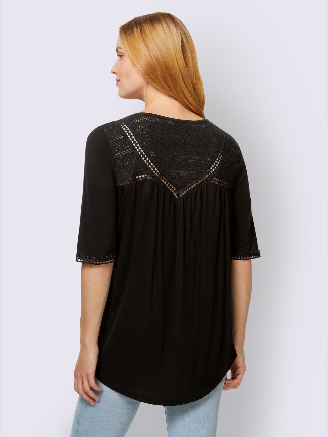 Shirt détails en dentelle tendance
