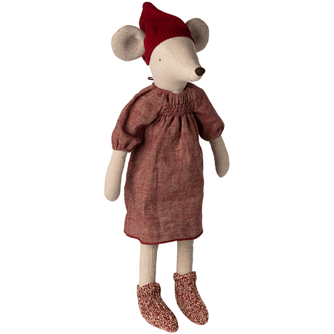 maileg knuffelmuis maxi meisje - kerst - 60 cm