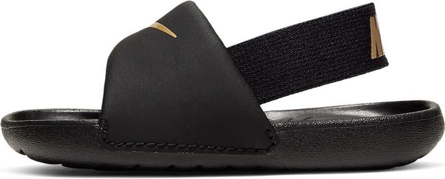 Nike Kawa TD Slippers Black Metallic Gold Kinderen