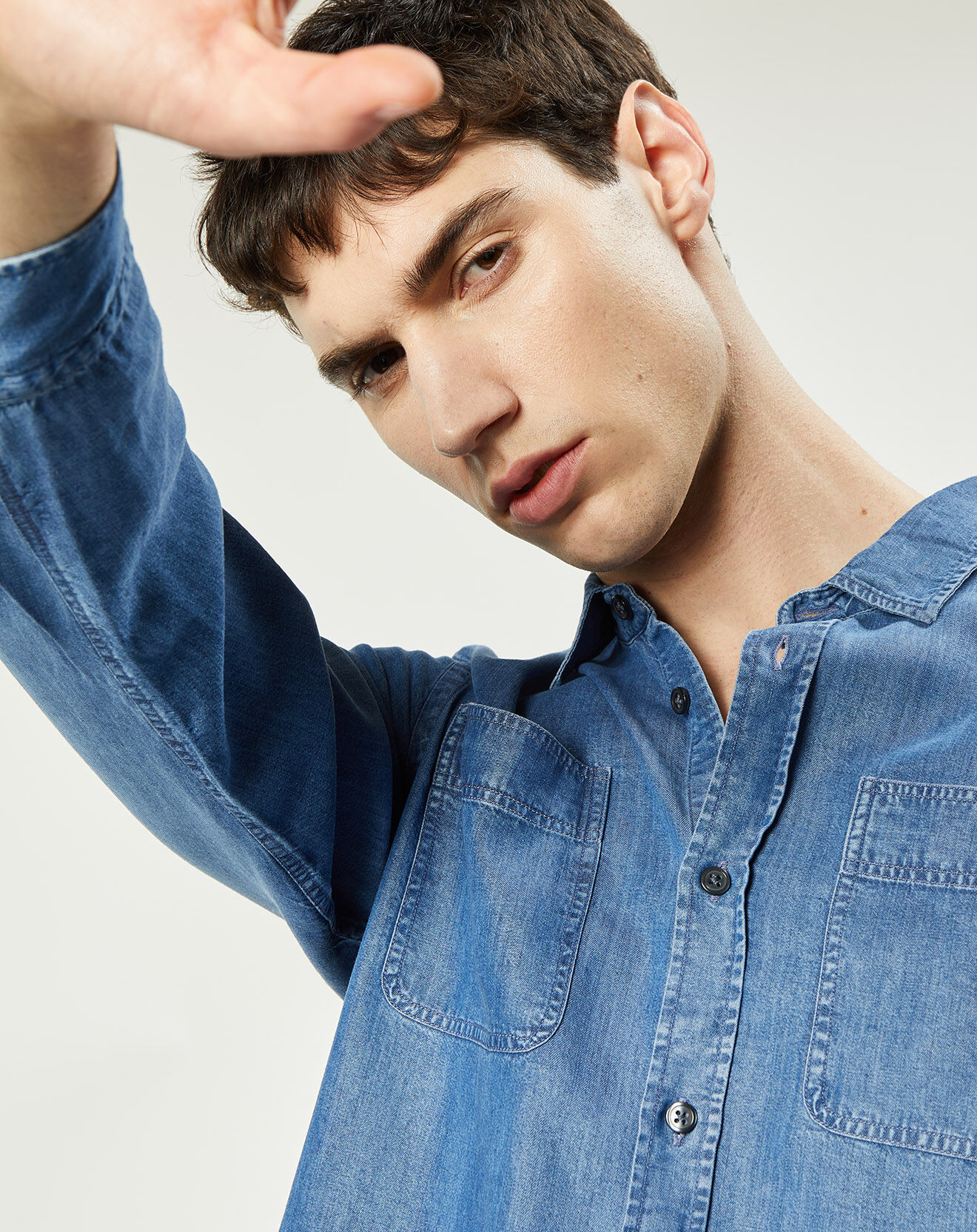 Harris Wilson Chemise Delio chambray