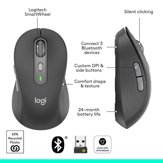 Logitech M750 L Signature Plus trådløs mus