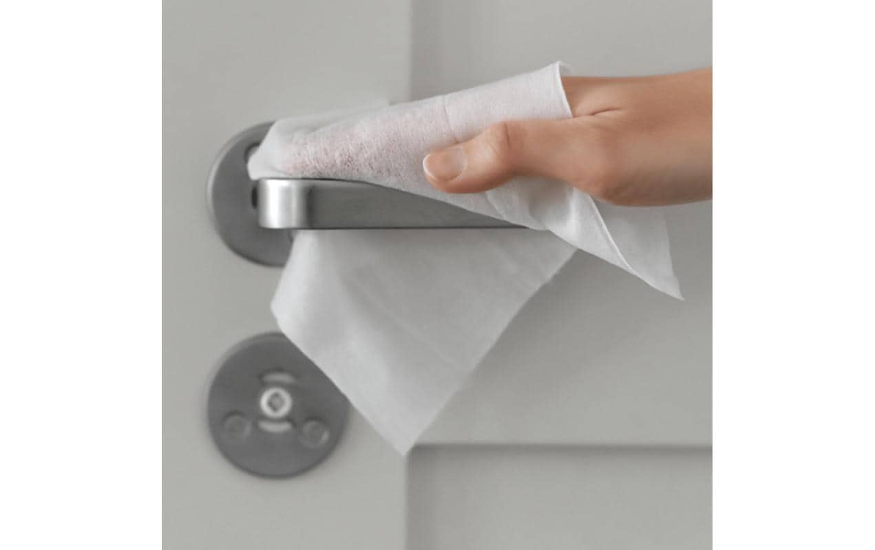 Desinfektionstücher Surface Wipes 60 StückPlastikfreie Tücher zur Desinfektion, 20 x 18 cm