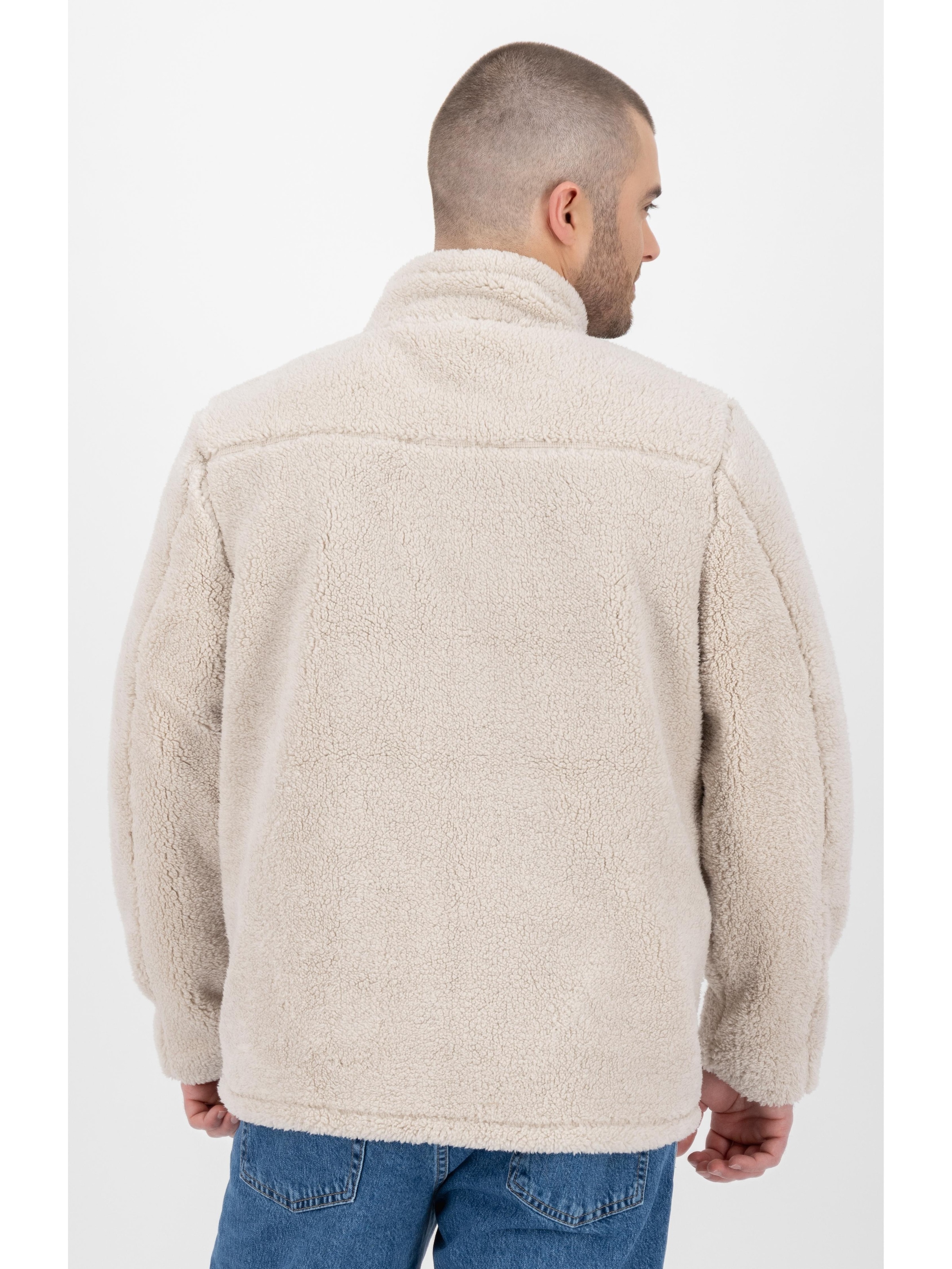 LPO Fleecejacke »REECE MN« Stehkragen, mit Langhaarfleece gefüttert
