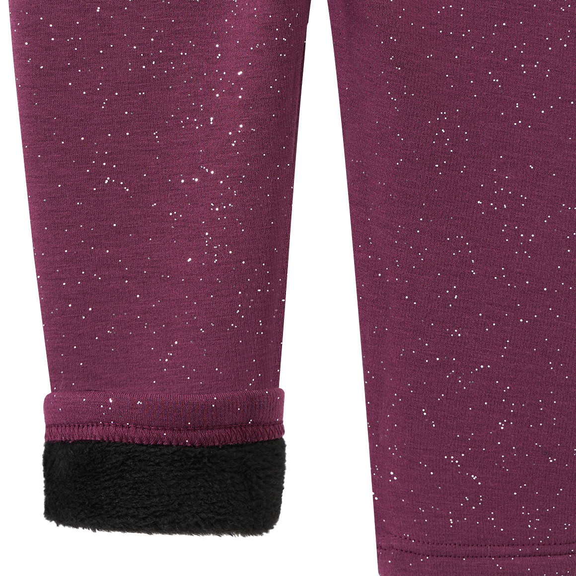 Topomini Baby Thermo-Leggings mit Glitzer bordeaux
