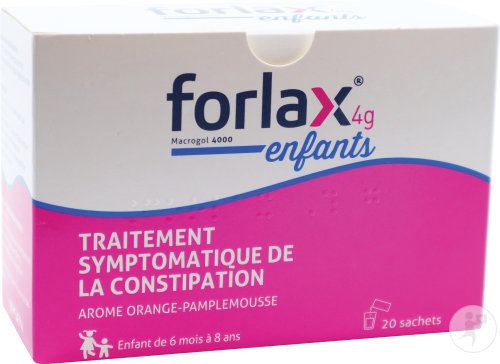 Forlax 4g Enfants Poudre Pour Solution Buvable 20 Sachets