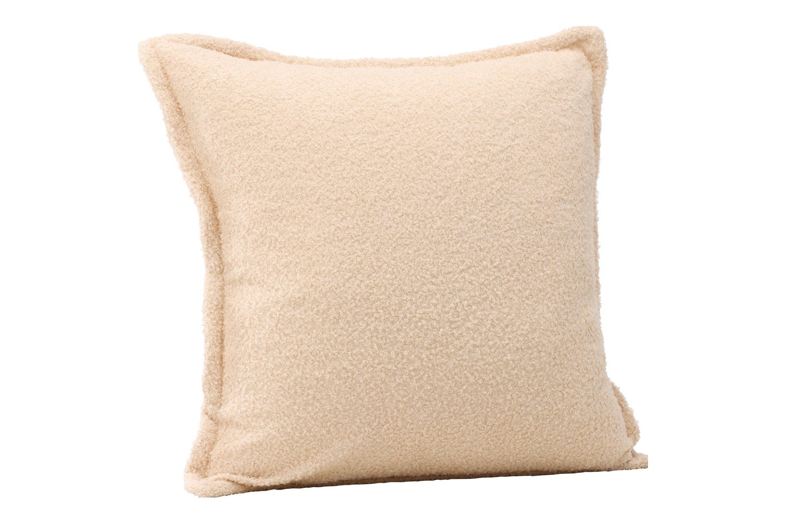 Tuva putetrekk 60x60cm, hvit teddystoff