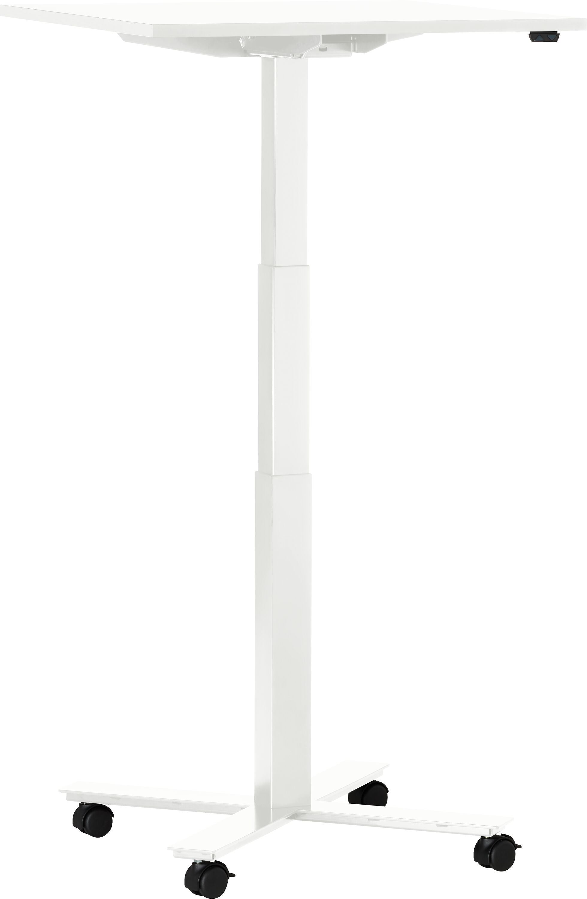 FLEXCUBE Besprechungstisch höhenverstellbar - Weiss / B: 70.0 cm x T: 70.0 cm x H: 66.5 cm