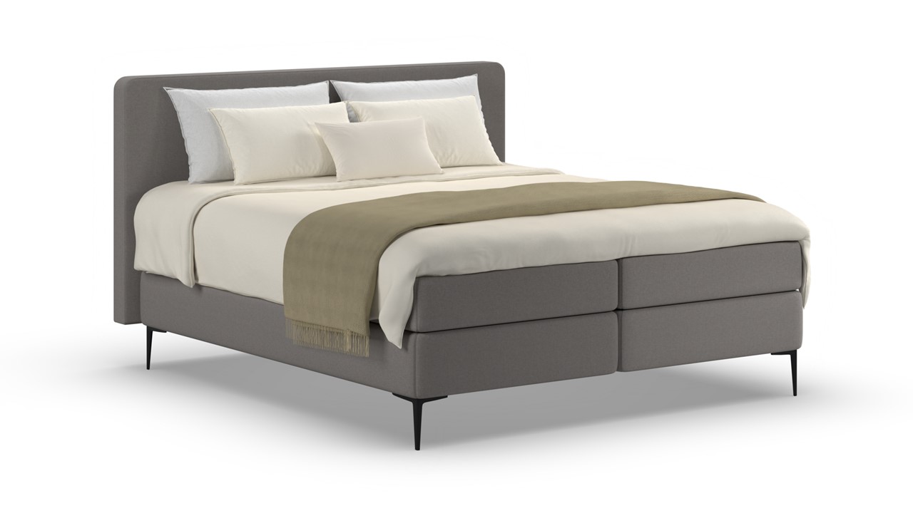 Boxspring Glade - Warm wool dark grey