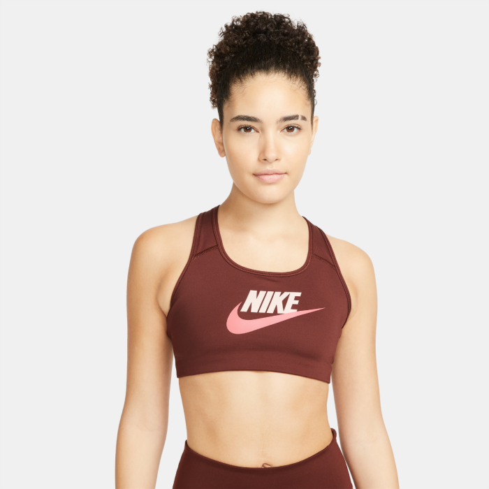 Nike Dame BH Dri-Fit swoosh Bra Rød