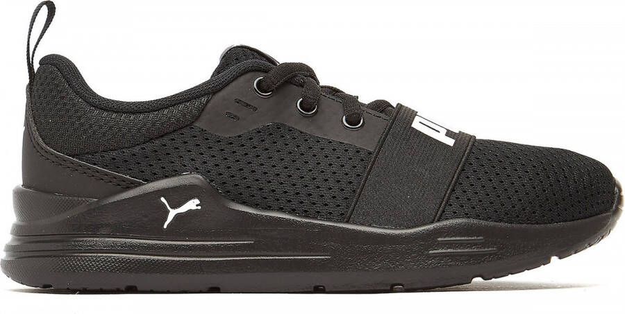 PUMA Wired Run PS Kinder Sneakers Zwart Wit