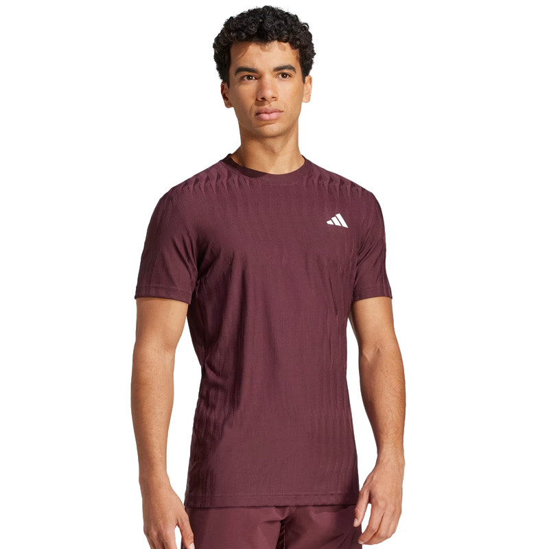 Tee shirt tennis Adidas Freelift Airchill bordeaux