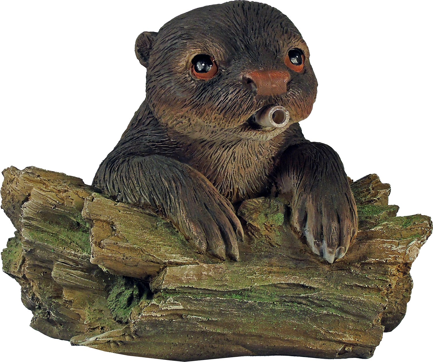 Ubbink spuitfiguur drijvende otter brons 22 x 21 x 19 cm