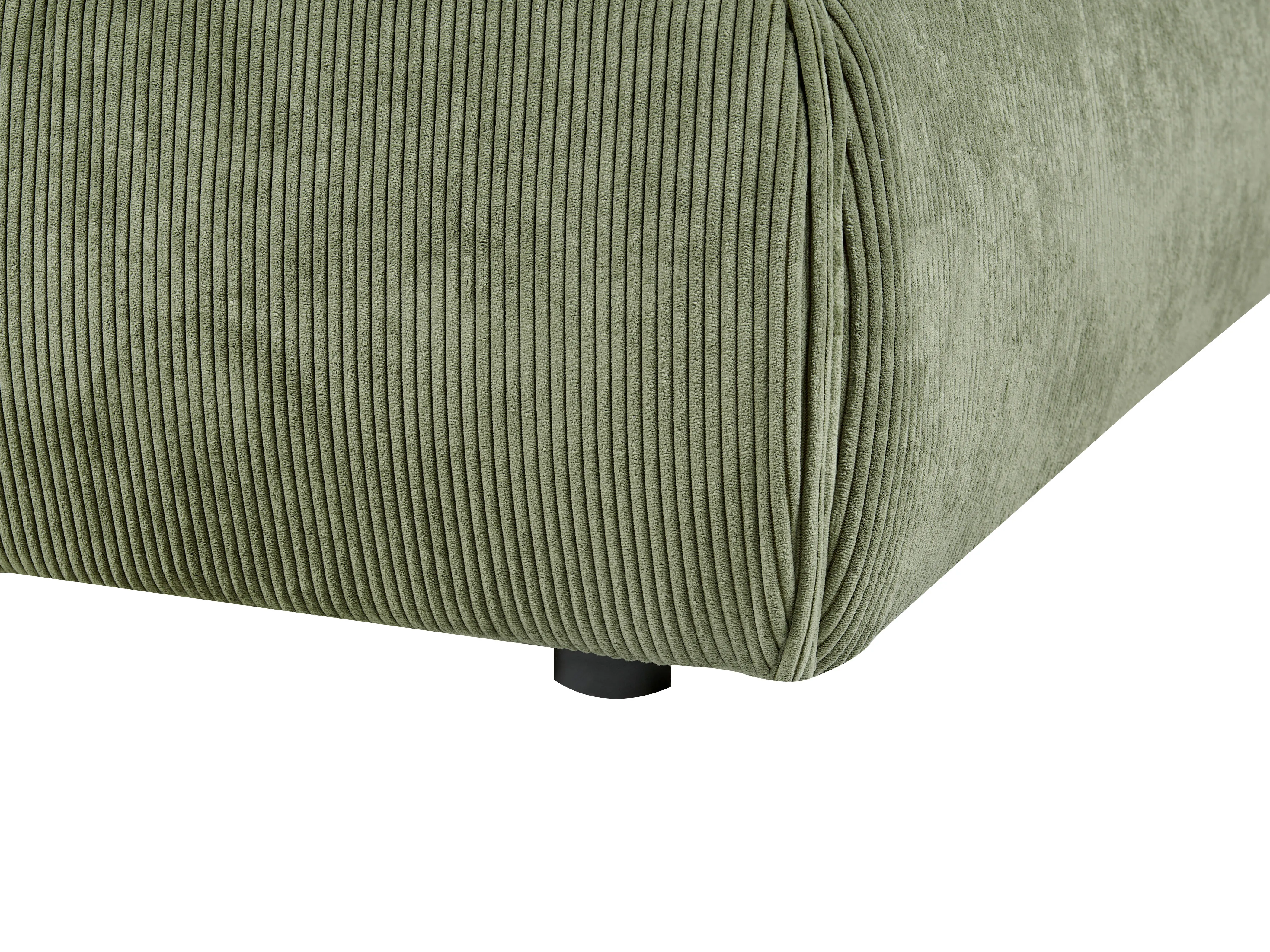 Bed Corduroy VINAY 180 x 200 cm Olijfgroen