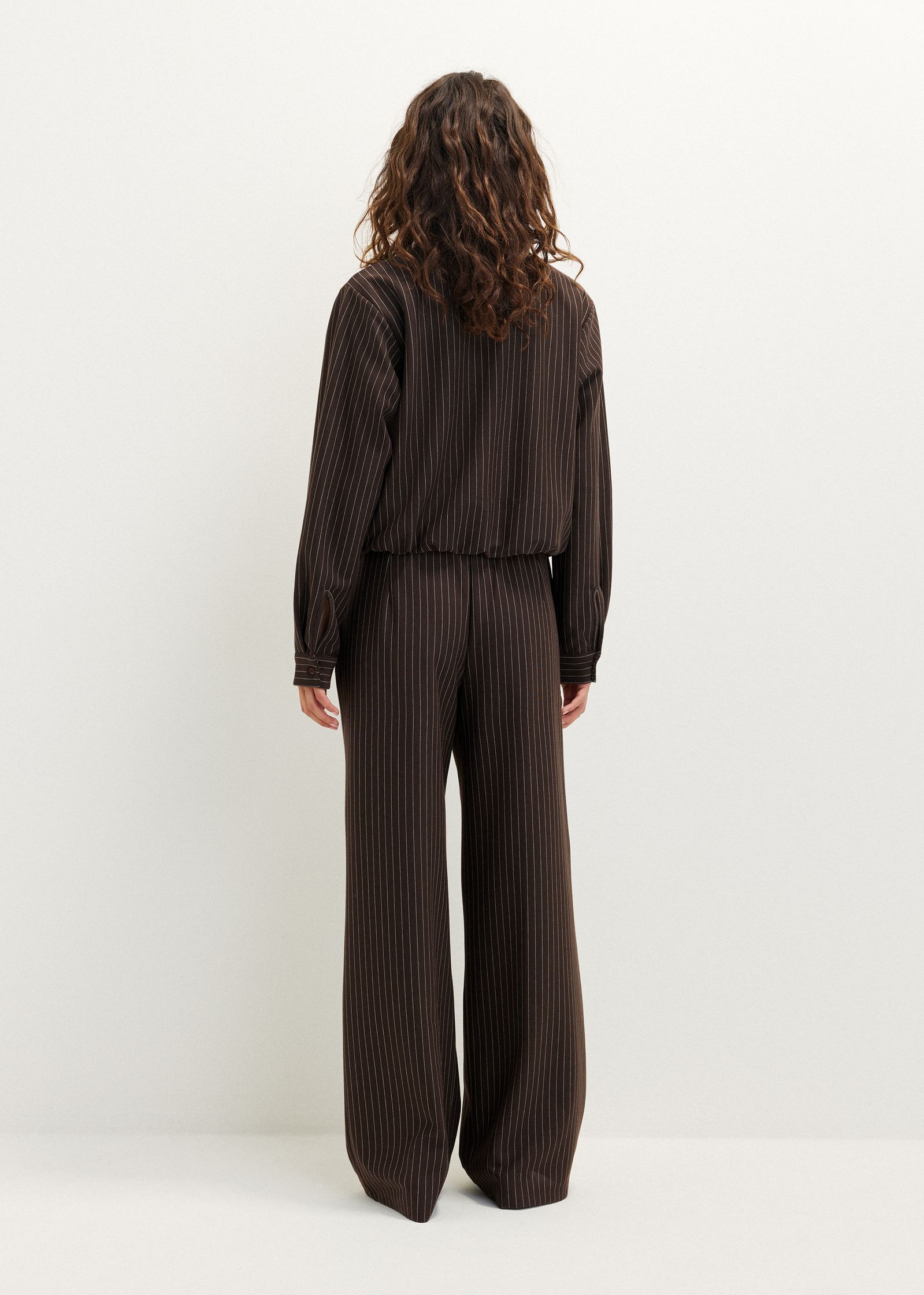 Blouse met pinstripe