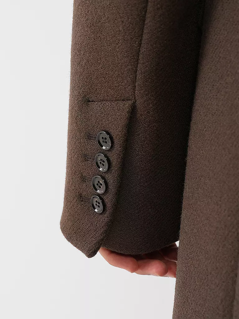 AMI PARIS Wollmantel braun