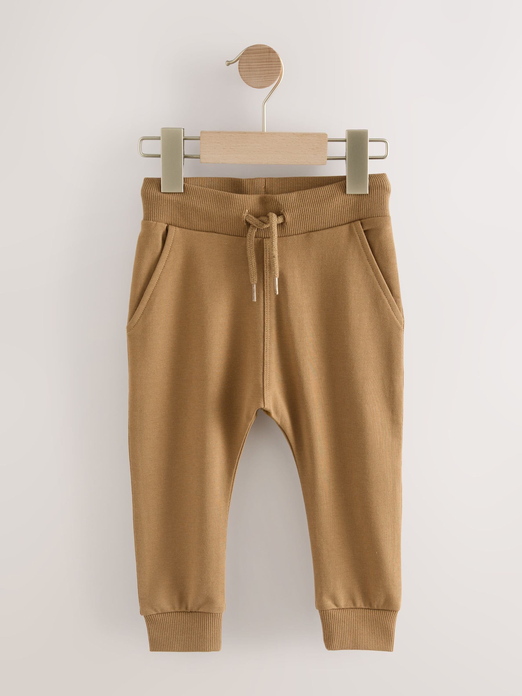 Blauw/Lichtbruin/Antracietgrijs - Set van 3 superskinny joggingbroeken (3 mnd-7 jr)