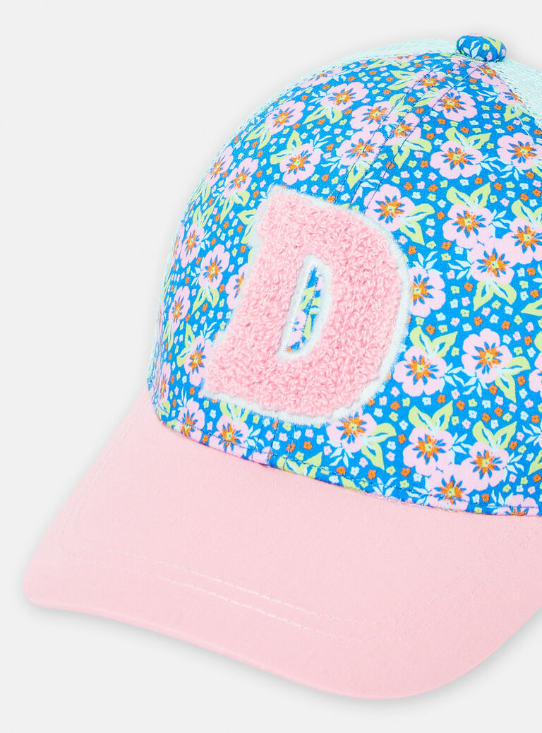 Casquette à motif fleurs pour fille