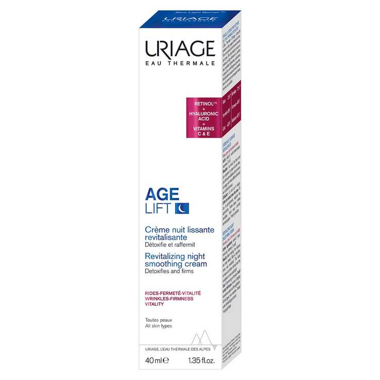 Uriage Age Lift revitalisierende glättende Nachtcreme, 40 ml