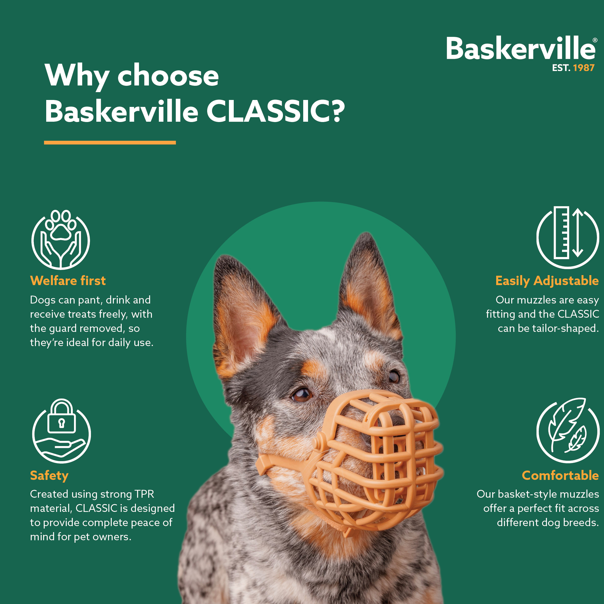 Baskerville Classic Muzzle Muilkorf