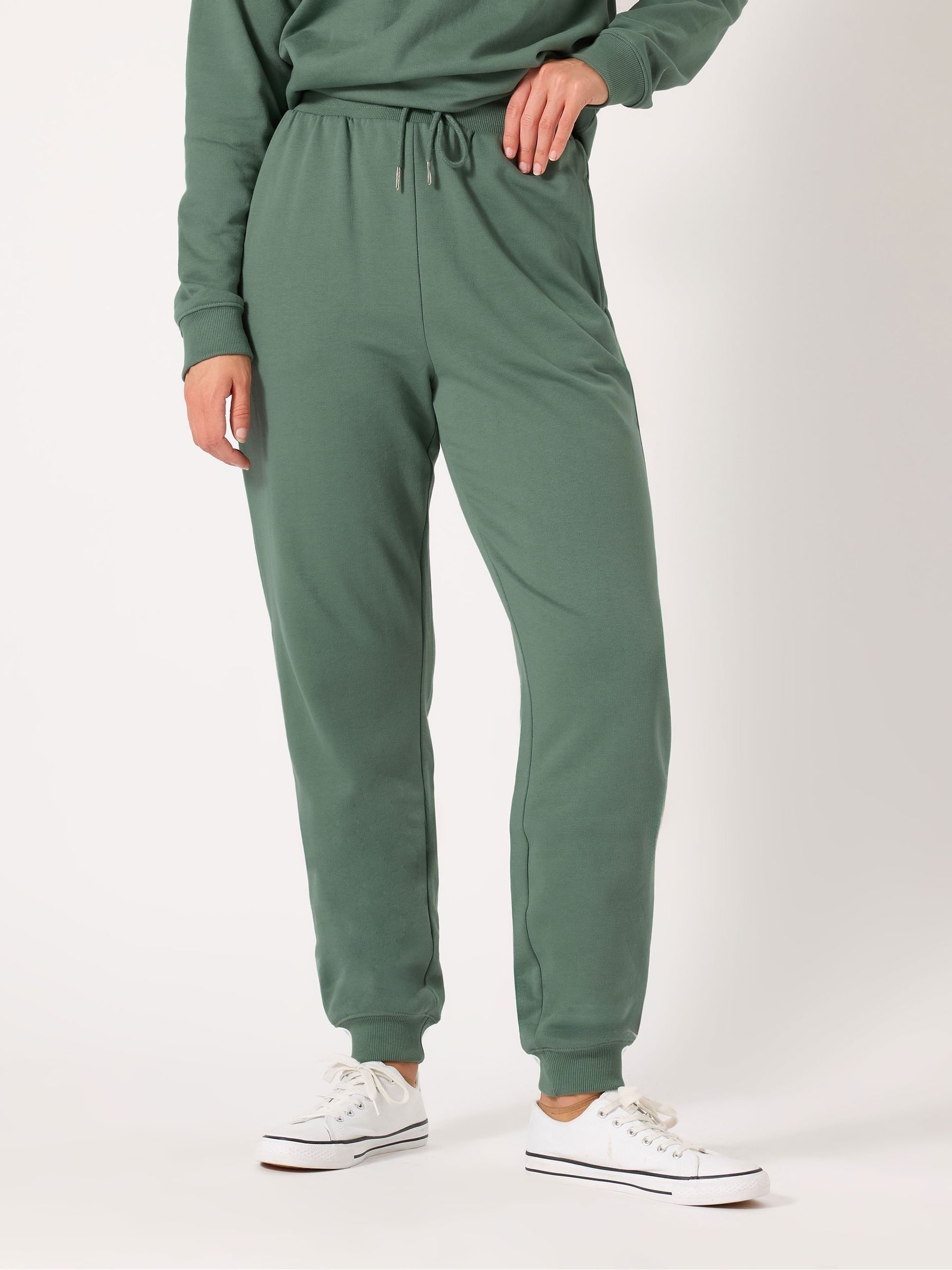 Groen - Long Tall Sally - Joggingbroek met boorden