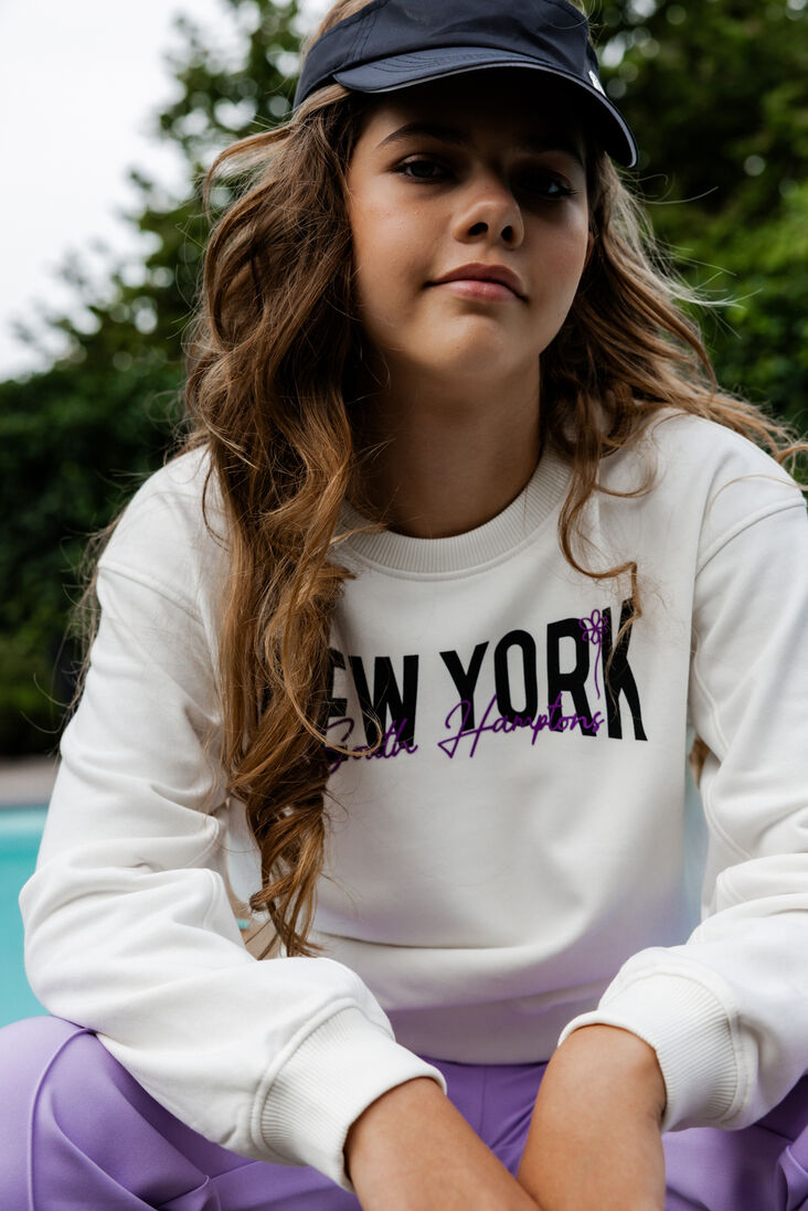 LOOXS 10sixteen witte looxs 10sixteen sweater 2411-5307