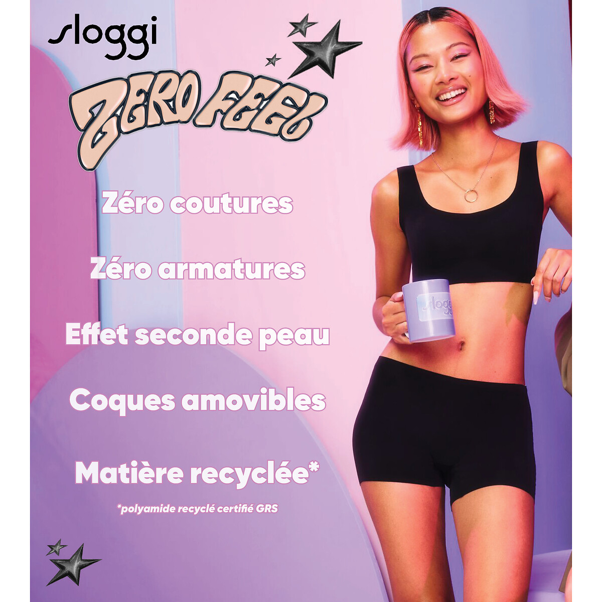 SLOGGI<br>Bustier com decote arredondado Zero Feel 2.0
