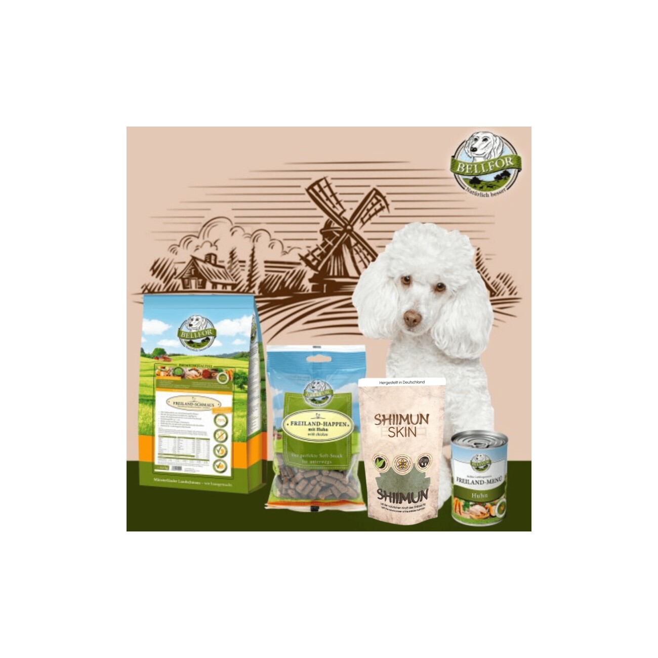 Bellfor Pudel Futter Set
