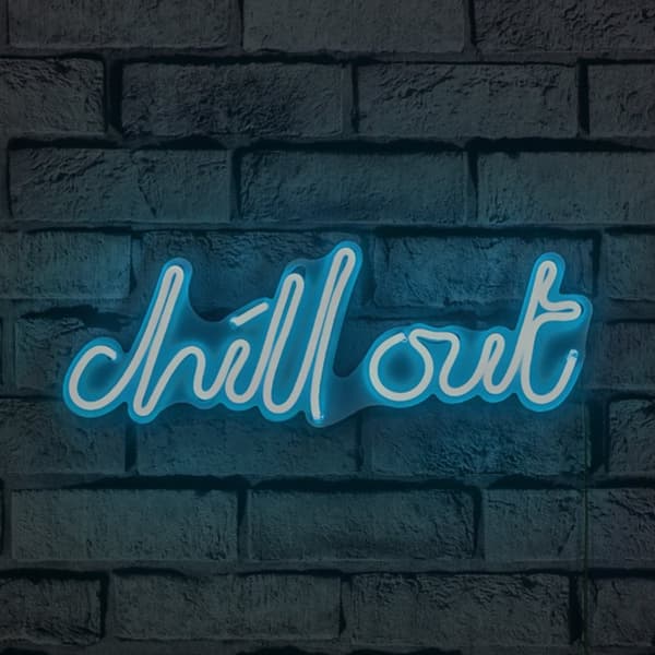 Dekorativ plast LED-belysning Chill Out - Blå
