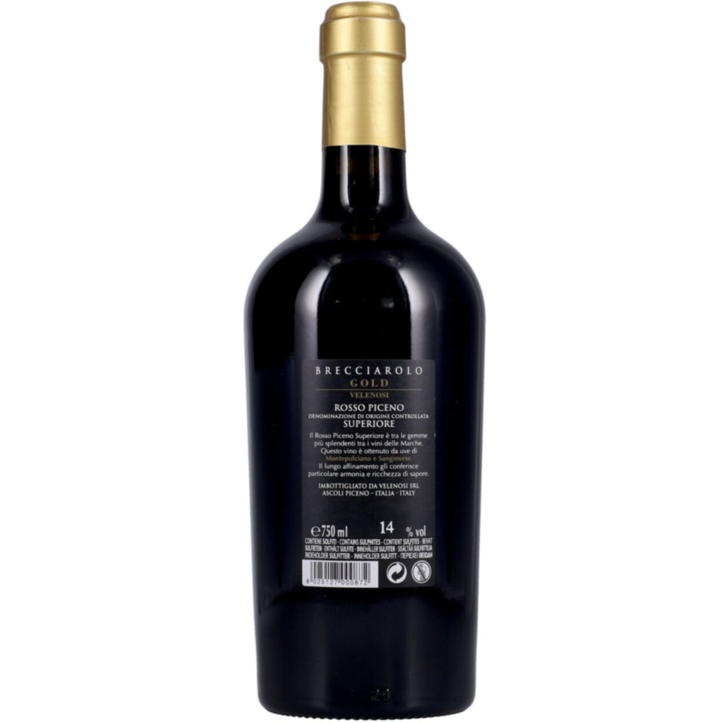 Marken DOC Brecciarolo Gold Rosso Piceno Superiore Velenosi Vini -75cl