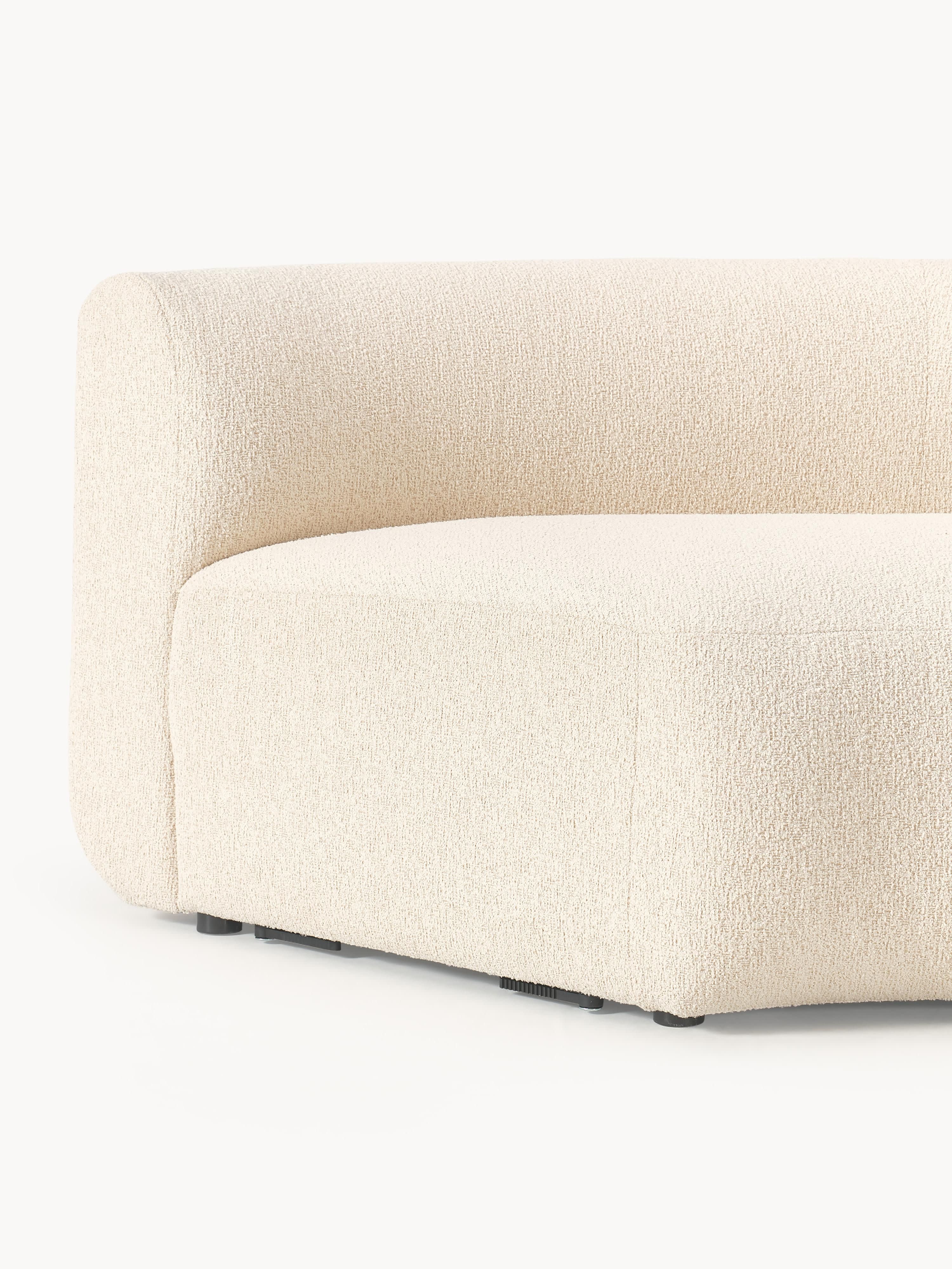 Ronde bouclé hoekmodule Sofia
