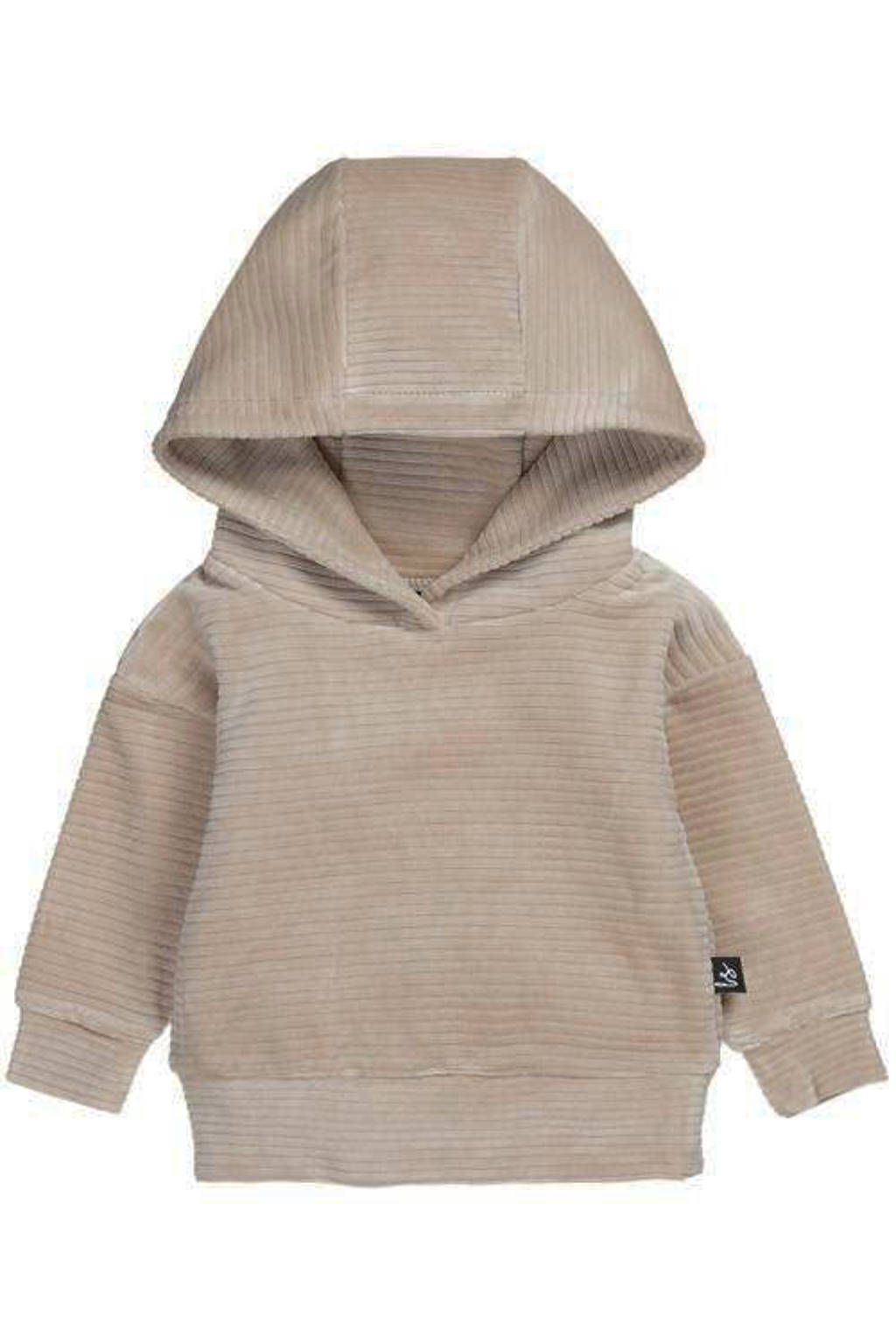 Babystyling baby corduroy hoodie bruin
