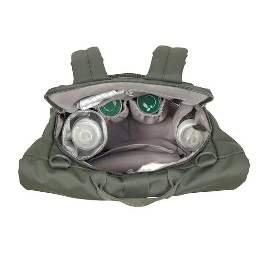 Sac à dos à langer Rolltop Up   Olive        de               Lässig
