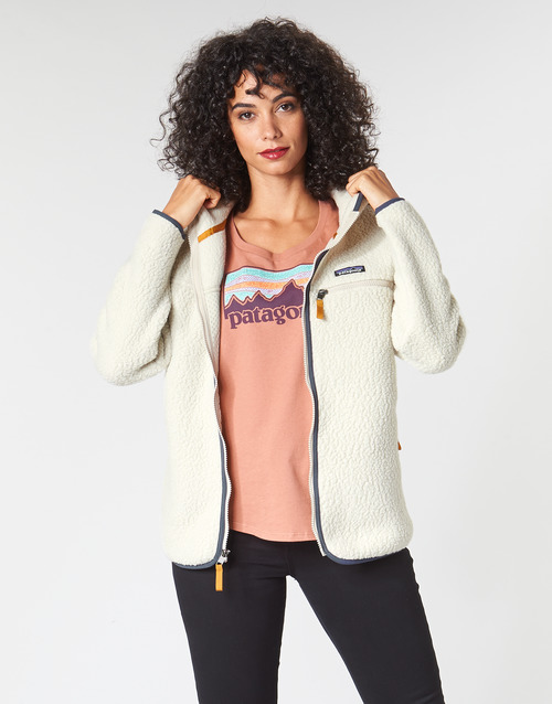 Patagonia - W'S RETRO PILE HOODY - Blanc