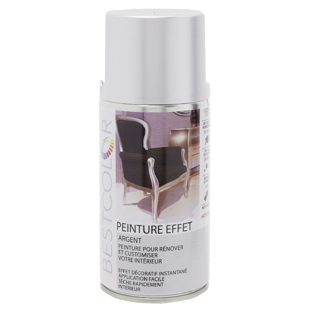 Peinture aérosol métal argenté 300 ml